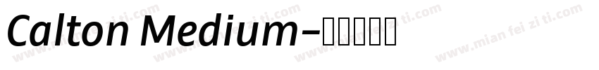 Calton Medium字体转换